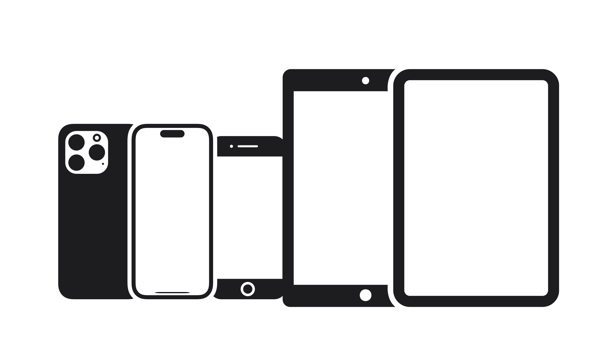 Custom websites on device mockups